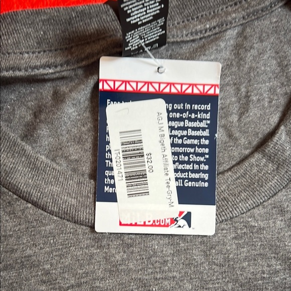 Augusta GreenJackets Gray T-Shirt ATL BRAVES - Picture 2 of 7